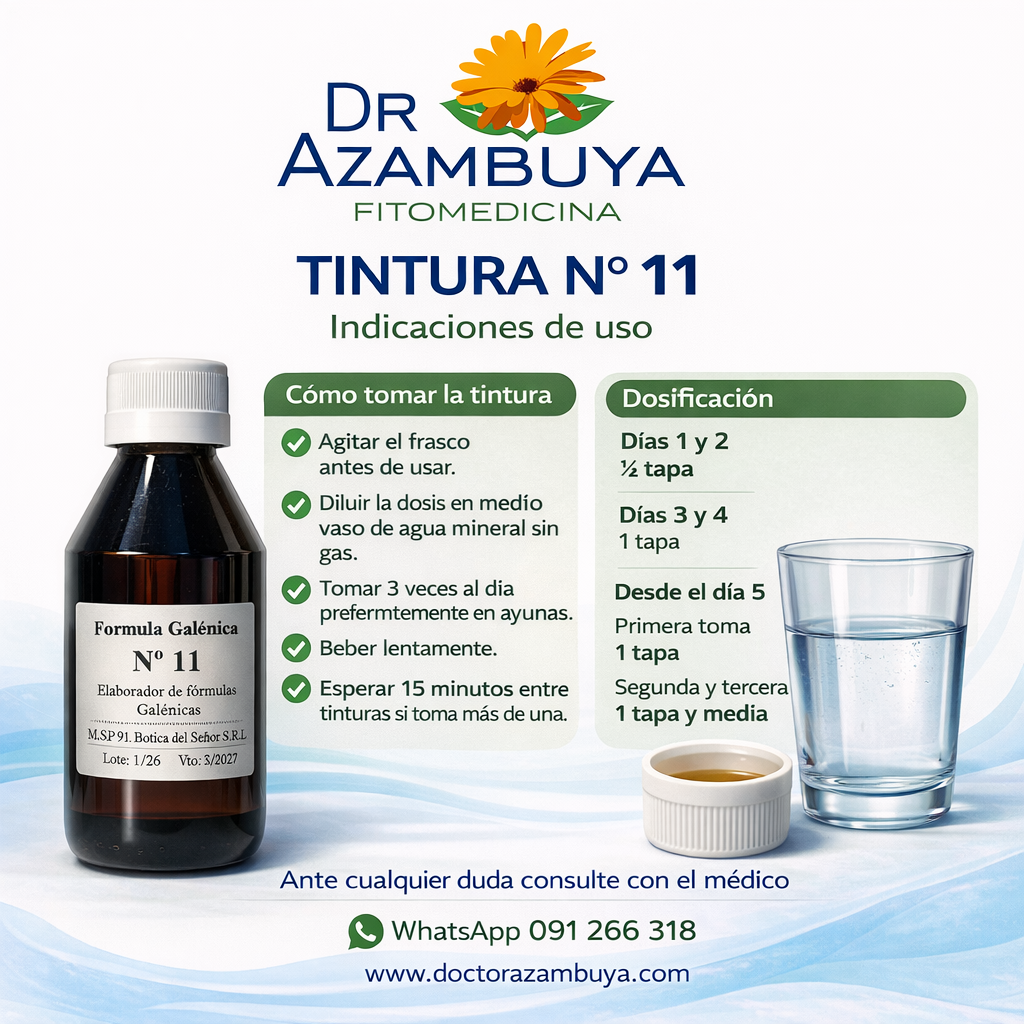 Tintura N°11 – Circulación venosa y linfática 🌿