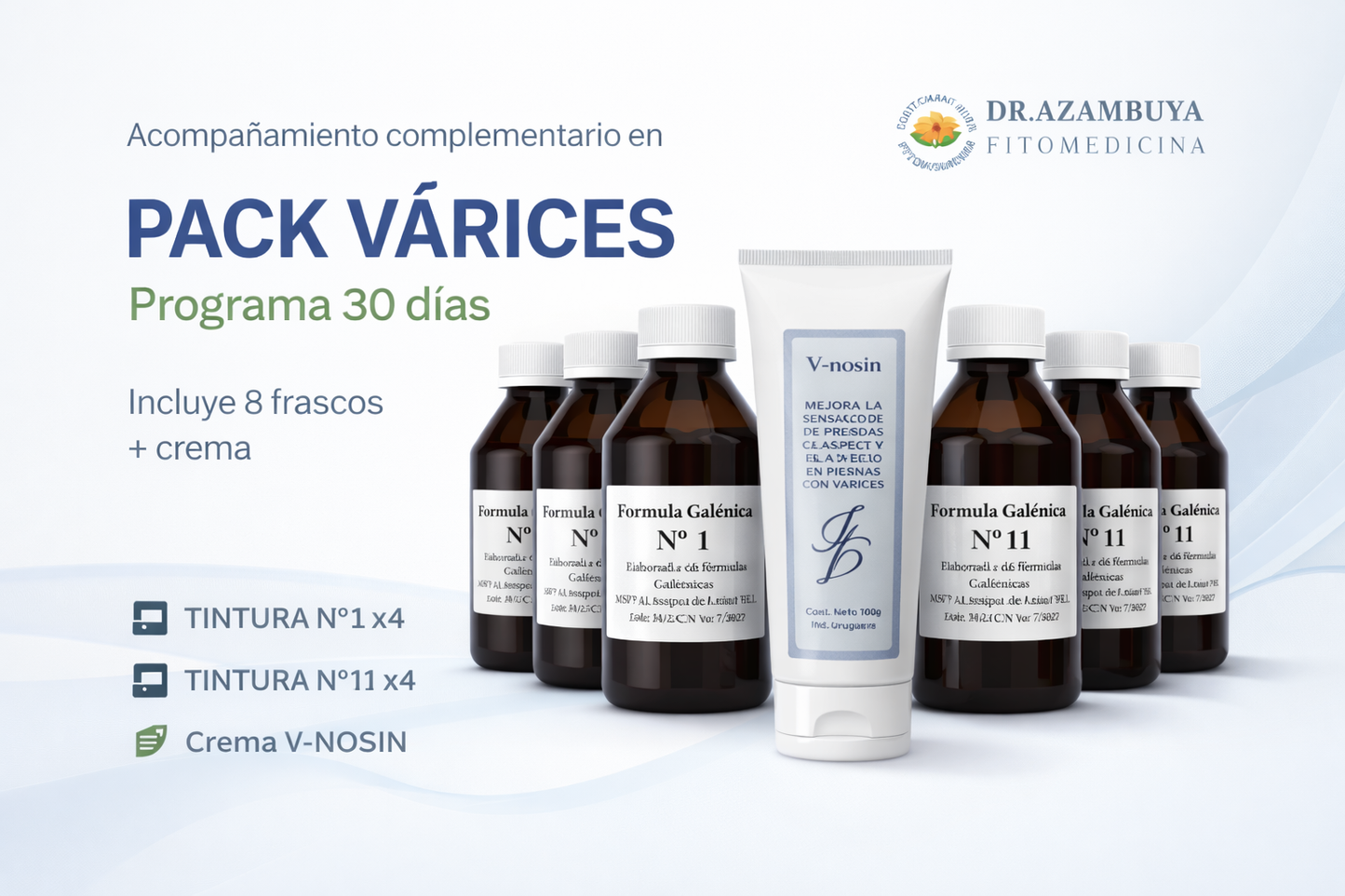 Pack Várices + Crema Vnosin - Programa 30 días