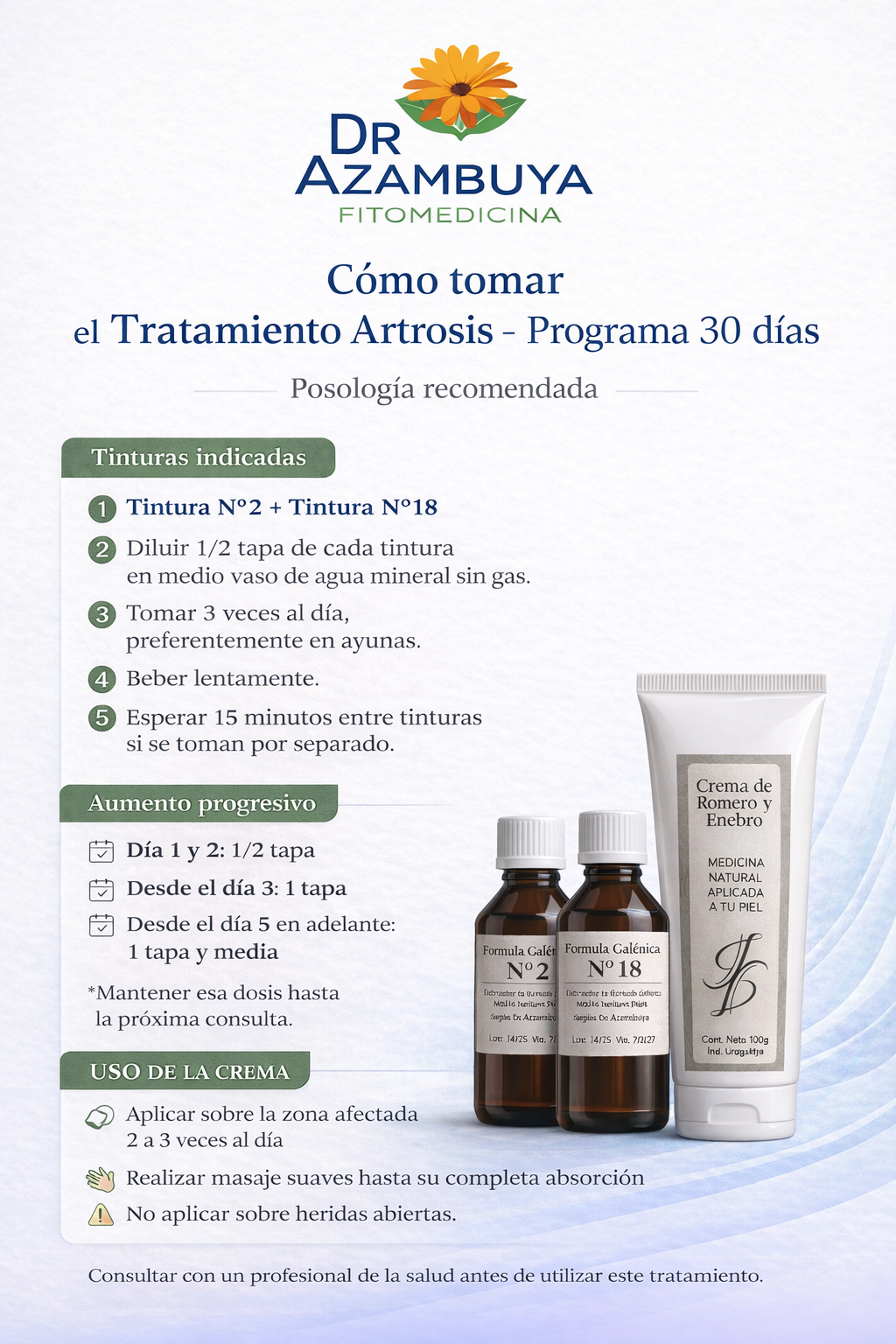 Pack Artrosis + crema romero – Pack mensual
