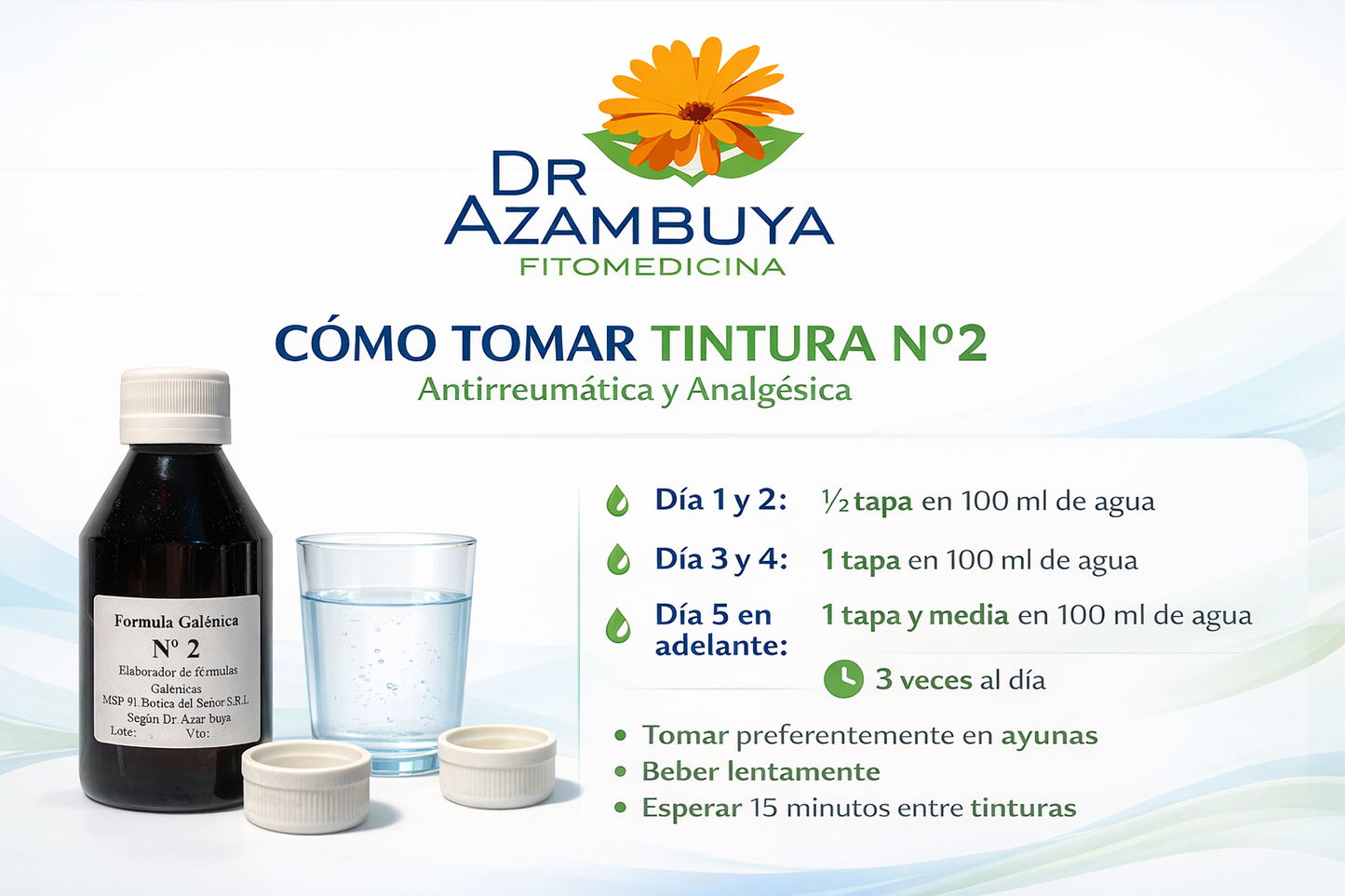 Tintura Nº 2 Antirreumática y Analgésica Natural (200ml)